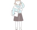 商用OK！シンプルでゆるい線画イラストを作成します ブログ・SNSのアイコン、挿絵、似顔絵などお描きします♩ イメージ3