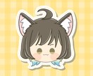 商用利用込♡あなたをワッペンステッカー風に描きます Vtuber様/活動者様/その他どんな方でも☆ イメージ4