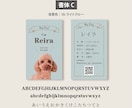 ペット写真名刺｜犬猫などうちの子名刺制作します スマホ撮影OK! 色と書体が選べるセミオーダー100枚送料込 イメージ9