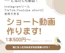 要望に合わせて「魅力ある動画」をお作りします SNS初心者でも安心！ショート動画作成をお手伝いします♪ イメージ1