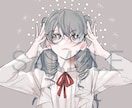 美麗・きれい系のSNSアイコン作成します 目を引くイラストでアクセス数を伸ばしましょう イメージ2