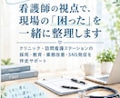 看護師視点で職場づくり支援｜採用・教育・改善します 忙しい現場に、看護師目線の「整える力」を イメージ1
