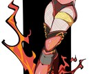 オリジナルから版権絵まで色々描きます 線が濃く、勢いがある絵！！！！！！ イメージ2