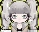 デフォルメ絵のアイコン作成いたします バストアップでのアイコンをお作りいたします。（修正無制限） イメージ1