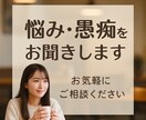 誰にも言えない気持ち、そっと受け止めます 悩み・愚痴・気持ちの整理に。匿名OK｜5通500円 イメージ1