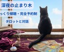 完全予約制・タロットと対話で癒やしの傾聴をします 眠れない夜の止まり木。孤独を安心感に変える、大人の傾聴室。 イメージ1