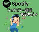 Spotifyフォロワー+10000人UPします 〇格安〇スポティファイフォロワー〇10000人増加〇 イメージ1