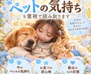 大切なペットの「今の気持ち」丁寧に読み取ります 大切なその子の心を知るための小さなきっかけを イメージ1