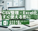 CSVデータを使いやすく整形・Excel化します 見やすく使える形に整理、集計しやすく整形、業務向けに整理 イメージ1
