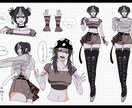 かっこいい！を短期で承ります キャラクターの設定画や衣装デザイン立ち絵を制作いたします！ イメージ2