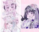 商用◎ゆるふわ透明感！可愛い女の子イラスト描きます アイコン、配信などに使える可愛いイラストをお届けします♪ イメージ7