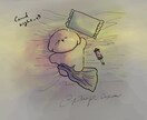 ペット/小動物の似顔絵描きます 即納OK最短1日！大切な家族をイラストに/10月中の特別価格 イメージ3