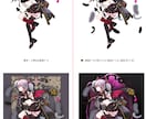 最短当日！IRIAM◎天使or悪魔イラスト描きます 配信にも！天使・悪魔衣装のキャラ立ち絵を即納でお書きします イメージ5