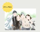 お写真から家族の思い出をやさしく似顔絵にします プレゼントにも◎七五三/出産祝い/長寿のお祝い/結婚記念日 イメージ7