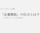 人材紹介の企業開拓の【コツ】を伝授します グローバルで成績トップの営業術 イメージ1
