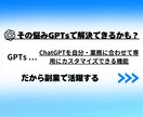 副業で活躍する専用ChatGPTsを作成いたします 主婦や学生も大歓迎！在宅スマホで使用できる生成AIです イメージ3