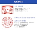 お得な【３点セット】電子印鑑お作りします 個人印・フルネーム印・代表者印・角印・住所印 イメージ6