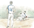 野球(スポーツ全般)のイラストや似顔絵を描きます 色鉛筆で描いた手書きのイラストなど イメージ8