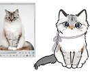 愛猫ちゃんのイラスト描きます ！デフォルメ化して、かわいくキャラクターデザイン！ イメージ4