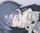 クール系の一枚絵 制作いたします SNSアイコンや動画のサムネ、立ち絵にお使いいただけます イメージ6