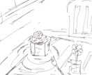 ゆるいお洒落なイラスト描きます ゆるくてお洒落なイラスト描きます。カフェなどにおすすめ！ イメージ2