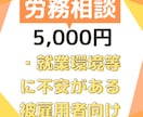 社労士が労務トラブルの解決や予防をサポートします 自分の就業環境等に不安がある方へ イメージ1
