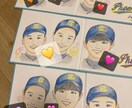 記念品*色鉛筆で似顔絵イラストを描きます 【あたたかなサプライズ！世界で一つ。想いのこもった似顔絵を】 イメージ2