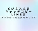 ビジネス文書、LINE文など真心込めて作ります 10年以上のビジネス文書作成と小説/エッセイ執筆経験あり イメージ1