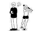 商用OK!シンプルでゆるいイラストをご提供致します 広告・ブログの挿絵やアイコンなど、あなたに合わせたイラスト イメージ9