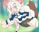 派手なロリータ服の可愛いミニキャラクターを描きます 国内外で経験がある現役イラストレーターが描きます！ イメージ1