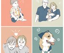 シンプルでオシャレな似顔絵お描きします お写真をもとに！落ち着いたカラーが映える♪SNSアイコンに イメージ1
