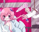 レトロで優しくて可愛いアニメ塗りの立ち絵描きます ゲームの立ち絵やTRPG、IRIAM用イラスト、グッズ用など イメージ9