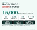 市場・競合を調べ比較表と提案資料にまとめます 公開情報を根拠付きで整理。商談・企画の判断材料に イメージ6
