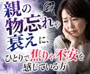 大切な親の老いの不安に寄り添います 『まだ介護じゃない』だから誰にも相談できない イメージ2