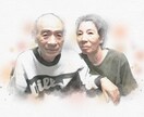 アイコン・プレゼントなどに 写真から似顔絵作ります 写真が水玉付きのほんわかキュートな似顔絵に♡ イメージ6