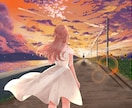 おしゃれで雰囲気のある背景イラスト描きます ヘッダー画像や挿絵、配信背景、書籍の表紙デザインに！ イメージ3
