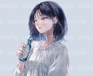 やわらかな厚塗り調の女の子イラストを制作いたします 商用利用料込み｜アイコン・サムネ・MV・配信背景・一枚絵など イメージ3