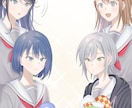 依頼されたキャラやアイコン、似顔絵を描きます 基本的に依頼されたものはなんでも描きます。 イメージ1