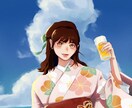 ご希望のオリジナルイラスト描きます スタンプやSNS用、挿絵、広告など幅広く対応します☆ イメージ4