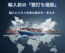 輸入ビジネスを始めたい方への壁打ち相談します 実務30年の実績、輸入前の不安・疑問を整理します イメージ1