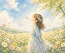 絵本のような優しいアートを制作します 毎日に小さな幸せを届ける一枚のアート イメージ2