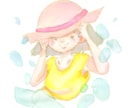 水彩でゆるっと淡い水彩イラスト作成します 淡おしゃれ！気軽にちょっとかわいいをお届け イメージ2
