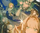 動画のサムネイルなどに、一枚絵お描きします ダークで鮮烈な目を引くイラストを希望するあなたへ イメージ3