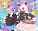 上半身一枚絵！描きます キラキラ！かわいい！かっこいいイラスト描きます！ イメージ2