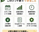 飲食店向けシフト管理表を作成します シフト管理自動化Googleフォーム連携シフト表作成します イメージ3
