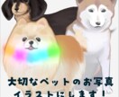あなたの大切なペットの写真をイラストにします かわいくも独特なタッチが好評です！ イメージ1
