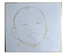やさしい鉛筆タッチの似顔絵をお描きします 出産祝い・記念日に。心がほっとする色鉛筆の手描きタッチ イメージ4