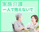 親の介護「いつ終わる？辛い」気持ち受け止めます 認知症　オムツ　徘徊　施設？デイサービス？ヘルパー？ イメージ1