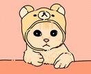 グニャニャが描く！シンプルなペット似顔絵描きます ペットとの思い出、プレゼントにどうですか？ イメージ1