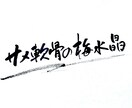 筆文字ロゴデザイン承ります 丁寧に、想いを込めてお届けします。 イメージ5